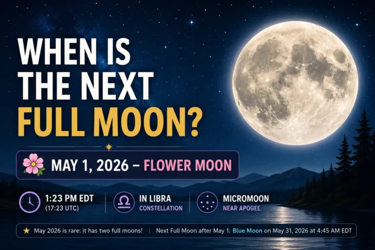 Full Moon 2026: Dates Times Names & Spiritual Meaning