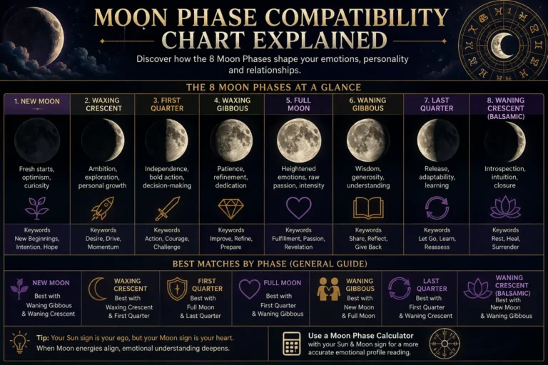 Moon Phase Compatibility Chart Explained